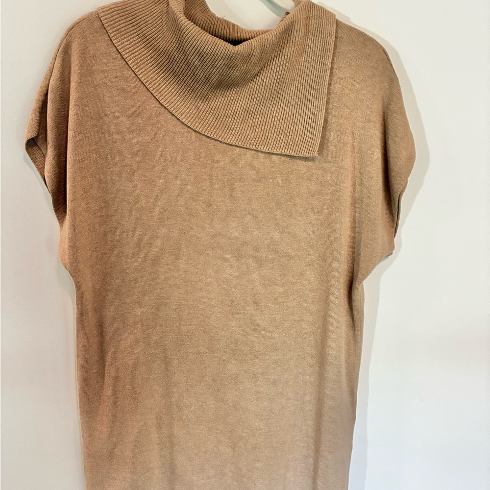 Vince Camuto Cowl Neck Sweater in Tan